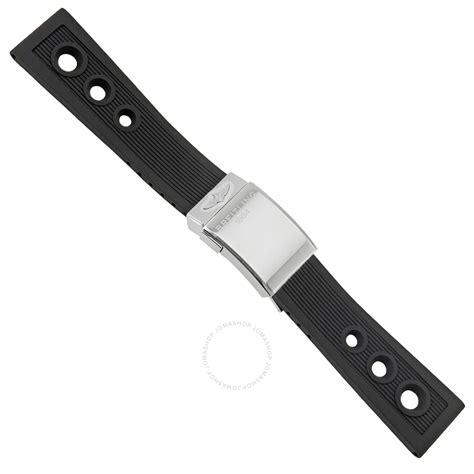 rubber watch straps for breitling|breitling leather strap replacement.